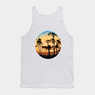 Golden Los Angeles California Beach Sunset Tank Top